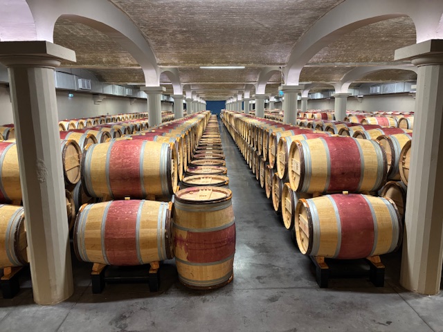 Chateau Pichon Comtesse barrel room